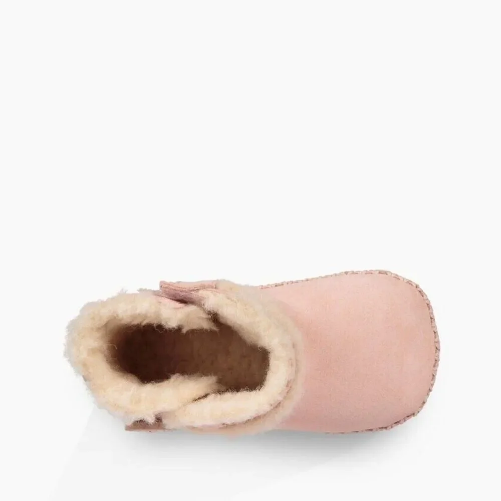 UGG Lemmy II 1018136I Toddler Kid's Baby Pink Suede & Sheepskin Bootie UGG367
